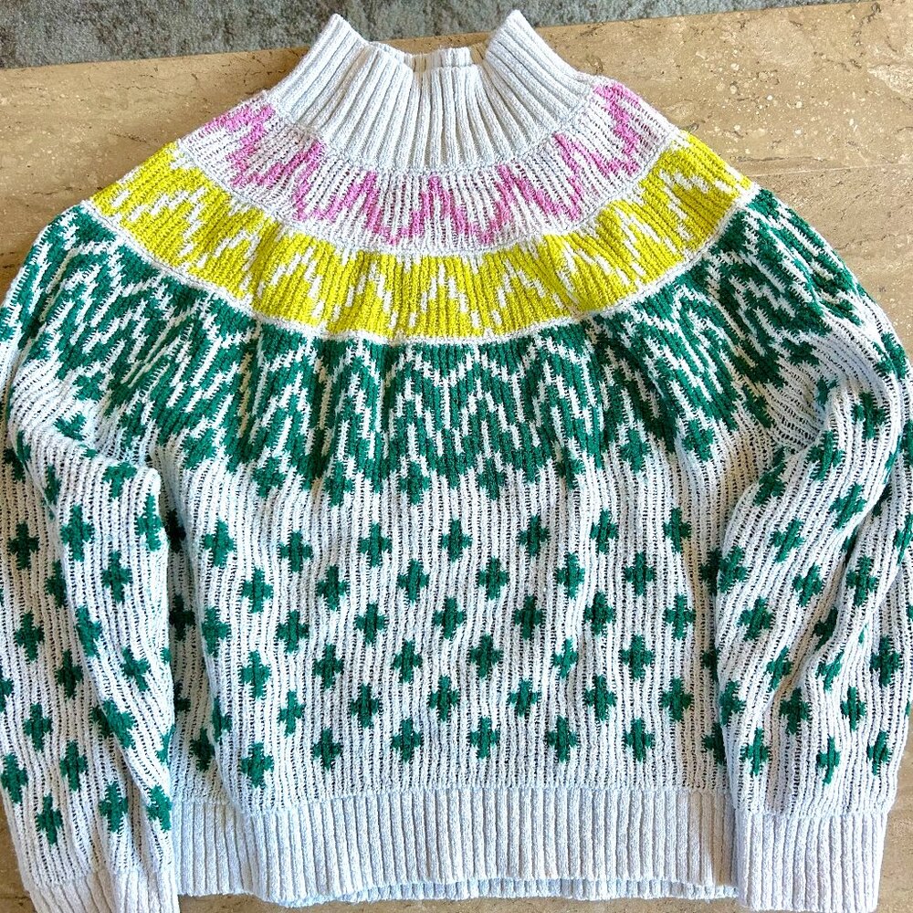 Fair Isle Womens Sweater Size L